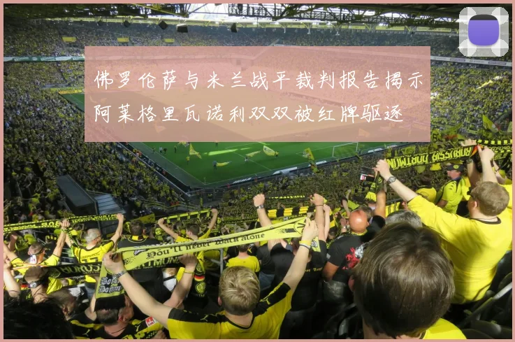 佛罗伦萨与米兰战平裁判报告揭示阿莱格里瓦诺利双双被红牌驱逐