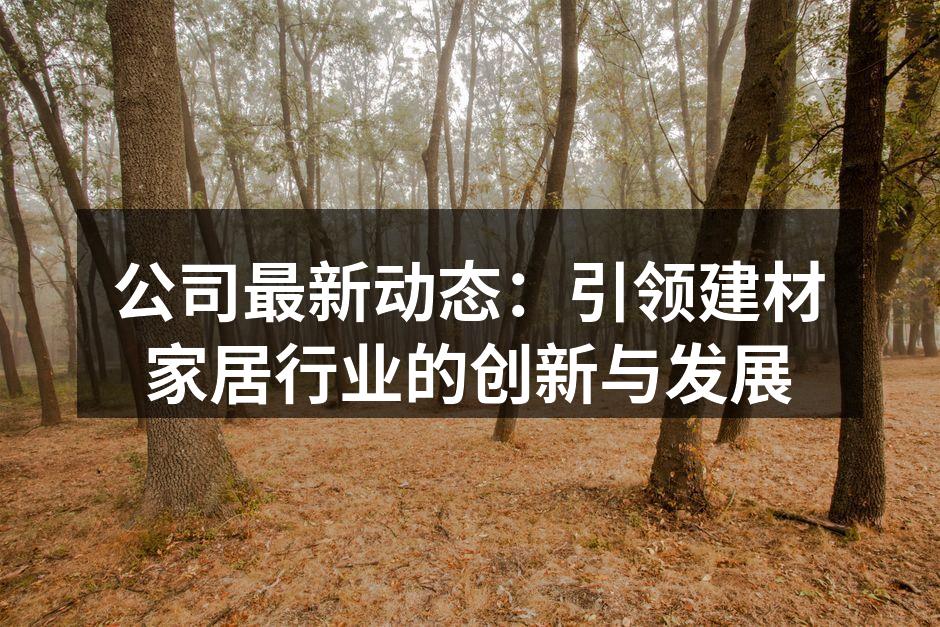 公司新环保建材产品展示